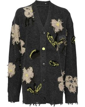 JNBY Jacquard Button-Up Cardigan - Black
