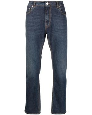 Etro Mid-Rise Straight-Leg Jeans - Blue