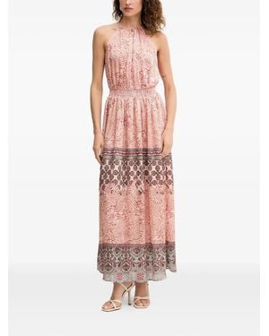 Morgan Patterned Maxi Dress - White