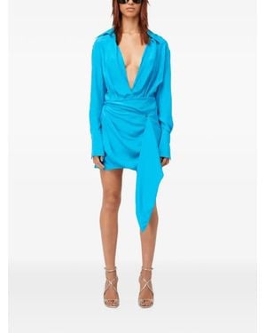 GAUGE81 Gravia Reef Silk Mini Dress - Blue
