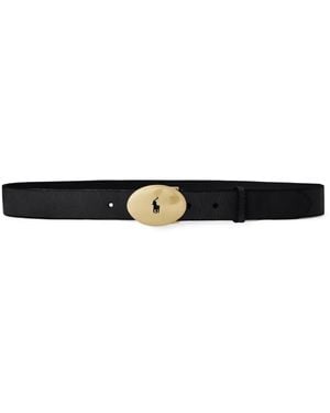 Polo Ralph Lauren Logo Buckle Belt - Black
