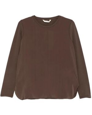 Max Mara Klassisches Langarmshirt - Braun