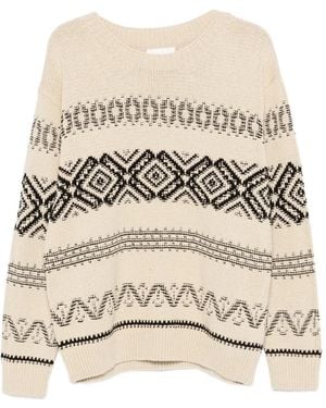 NN07 Pull Todd 60029 À Manches Longues - Natural