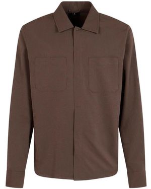 Herno Chest-Pocket Shirt - Brown