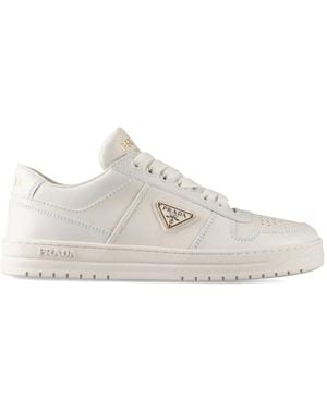 Prada Leather Trainers - White