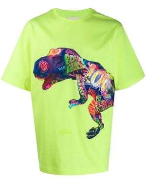 Juun.J Graffiti Dinosaur T-shirt - Green