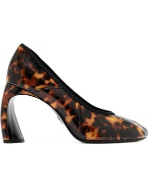 Tory Burch Peep-Toe Pumps - Brown