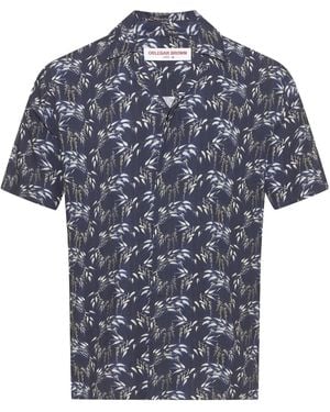 Orlebar Brown Maitan Linen Shirt - Blue