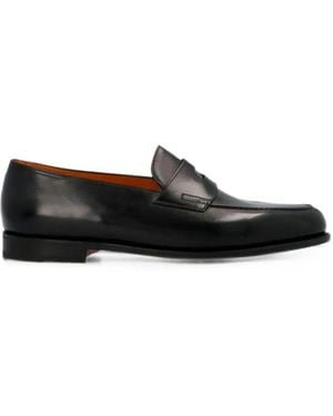 John Lobb Lopez Loafers - Black