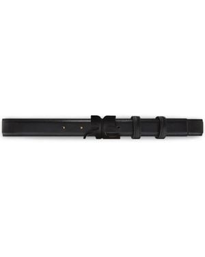 Courreges Logo-Buckle Belt - Black