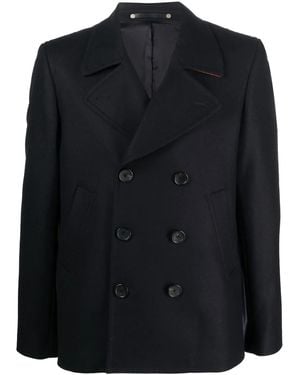 Paul Smith Wool Blend Coat - Black