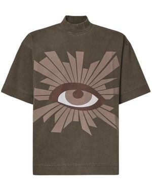 House of Errors All-Seeing High-Neck T-Shirt - Grey