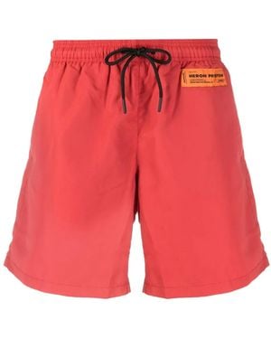 Heron Preston Costume Da Bagno Con Coulisse - Rosso