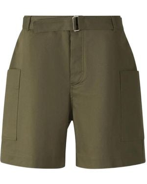 Officine Generale Daryl Bermudas mit Gürtel - Grün