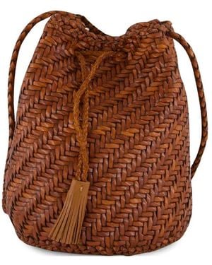 Dragon Diffusion Pompom Double Jump Schultertasche - Braun