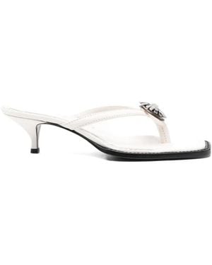 Ermanno Scervino Embellished Sandals - White