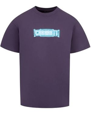 Carhartt Electric Boogie Graphic-Print T-Shirt - Purple