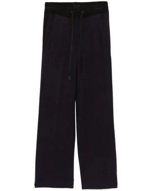Elisabetta Franchi Logo-Tape Drawstring Track Pants - Blue