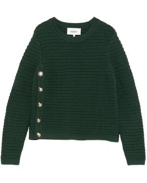 Ba&sh Jersey con cuello redondo - Verde