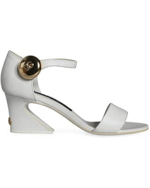 Dolce & Gabbana Keira Dg Logo-Plaque Sandals - White