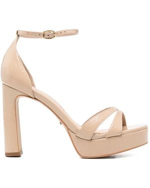 Werner Square-Toe Heeled Sandals - White
