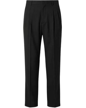 BE ABLE Pleated Tailored Trousers - Black