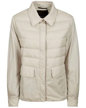 Moorer Quilted Puffer Jacket - Natural