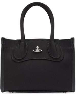 Vivienne Westwood Orb-Plaque Tote Bag - Black