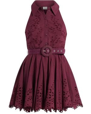 Hemant & Nandita Robe Courte Mahi À Taille Ceinturée - Purple