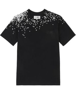 MM6 by Maison Martin Margiela プリント Tシャツ - ブラック