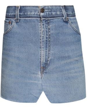 Vetements Cut-Up Denim Skirt - Blue