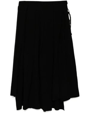 Yohji Yamamoto Pleated Skirt - Black