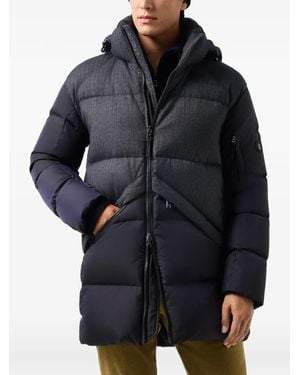Bogner Piumino Jones Trapuntato Con Inserti A Spina Di Pesce - Nero