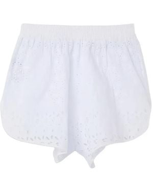 Ermanno Scervino Broderie Anglaise Lace Shorts - White