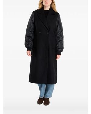 AllSaints Abrigo Paulah Con Doble Botonadura - Negro