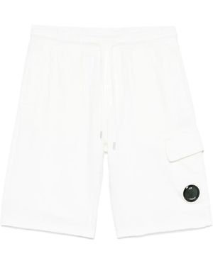 C.P. Company Cargo-Shorts Mit Linsen-Detail - Weiß