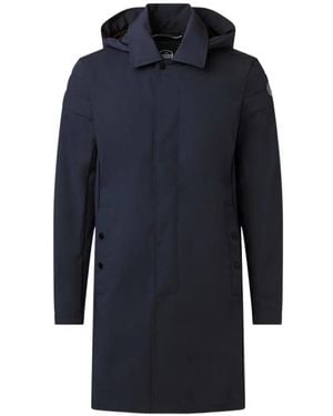 Fusalp Hooded single-breasted coat - Blau