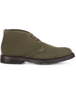 Doucal's Lace-Up Suede Desert Boots - Green