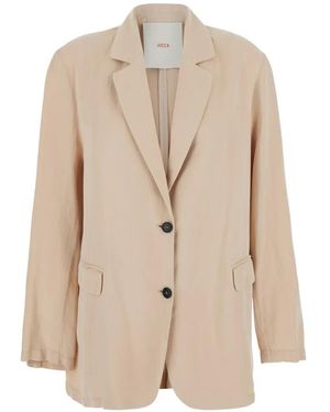Jucca Button Blazer - Natural