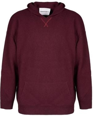 Amaranto Kangaroo pocket hoodie - Rojo