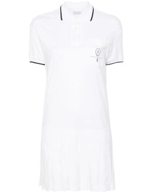 Brunello Cucinelli Cotton Piqué Polo Minidress - White