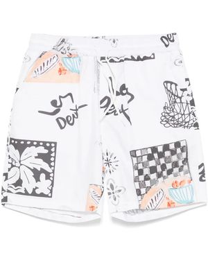 Les Deux Otto Aop ショートパンツ - ホワイト