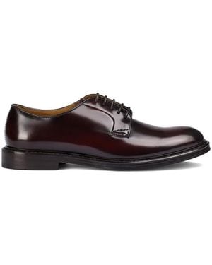 Doucal's Leather Derby Shoes - Brown