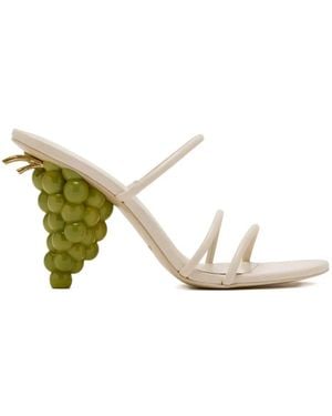 Cult Gaia Grape Sandals - White