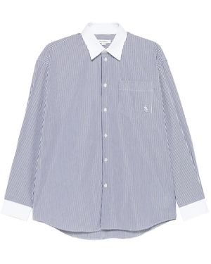 Sporty & Rich Striped Cotton Shirt - Purple