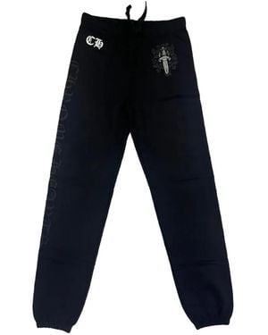 Chrome Hearts Dagger Sweatpants - Blue