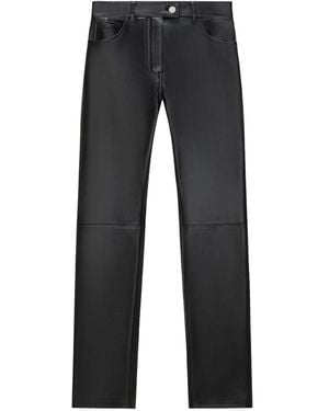 Courreges Leather Trousers - Grey