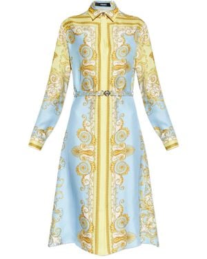 Versace メドゥーサバックル ドレス - ブルー