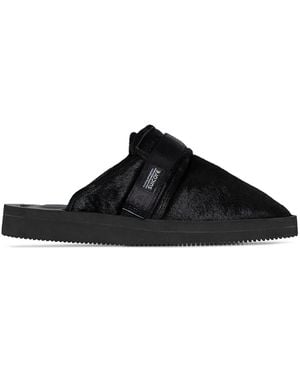 Suicoke Zavo テクスチャード サンダル - ブラック
