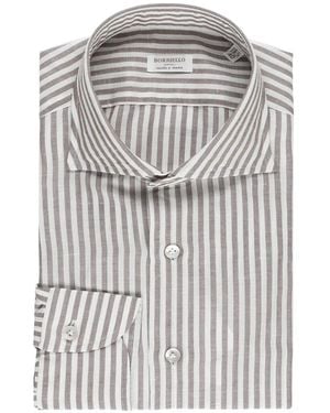 Borriello Striped Shirt - White